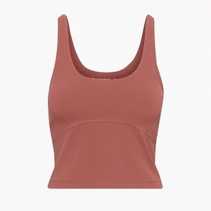 Aritzia TNAction TNA Butter Bound Sports Tank, Clay Pink, Red Argil, Sz M